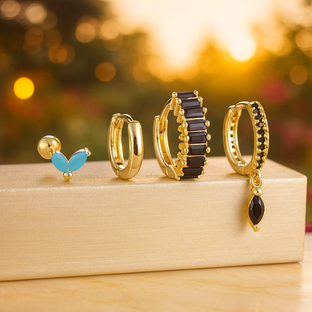 Elegant Crystal Flower Pendant Earrings