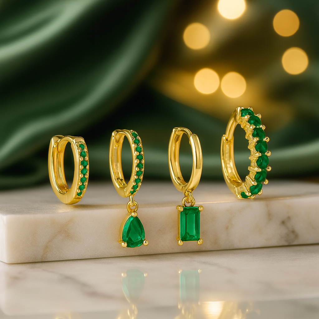 Elegant Crystal Flower Pendant Earrings