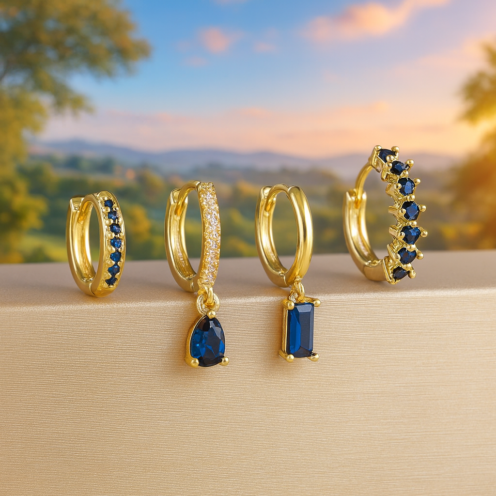 Elegant Crystal Flower Pendant Earrings