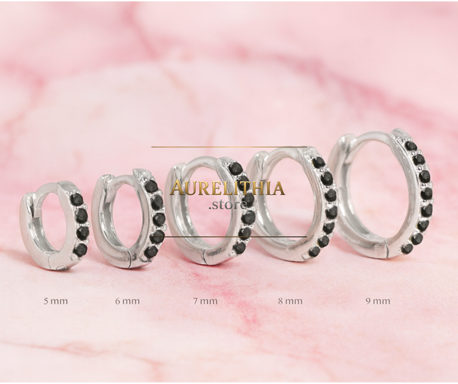 Minimalist Sparkle Hoop Earrings