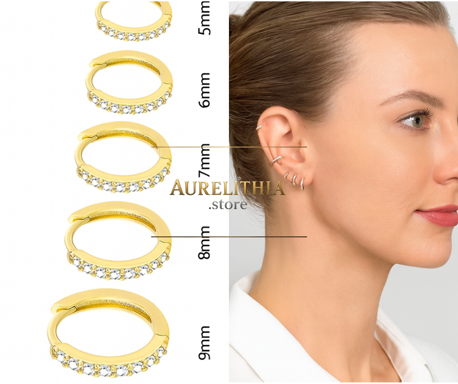 Minimalist Sparkle Hoop Earrings