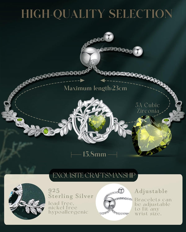 Tree of Life Birthstone Bracelet